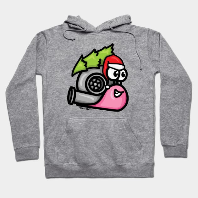 Turbo Snail - Christmas Tree Hauler (Pink) Hoodie by hoddynoddy